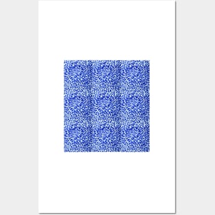 Blue Deconstructed Daisies Posters and Art